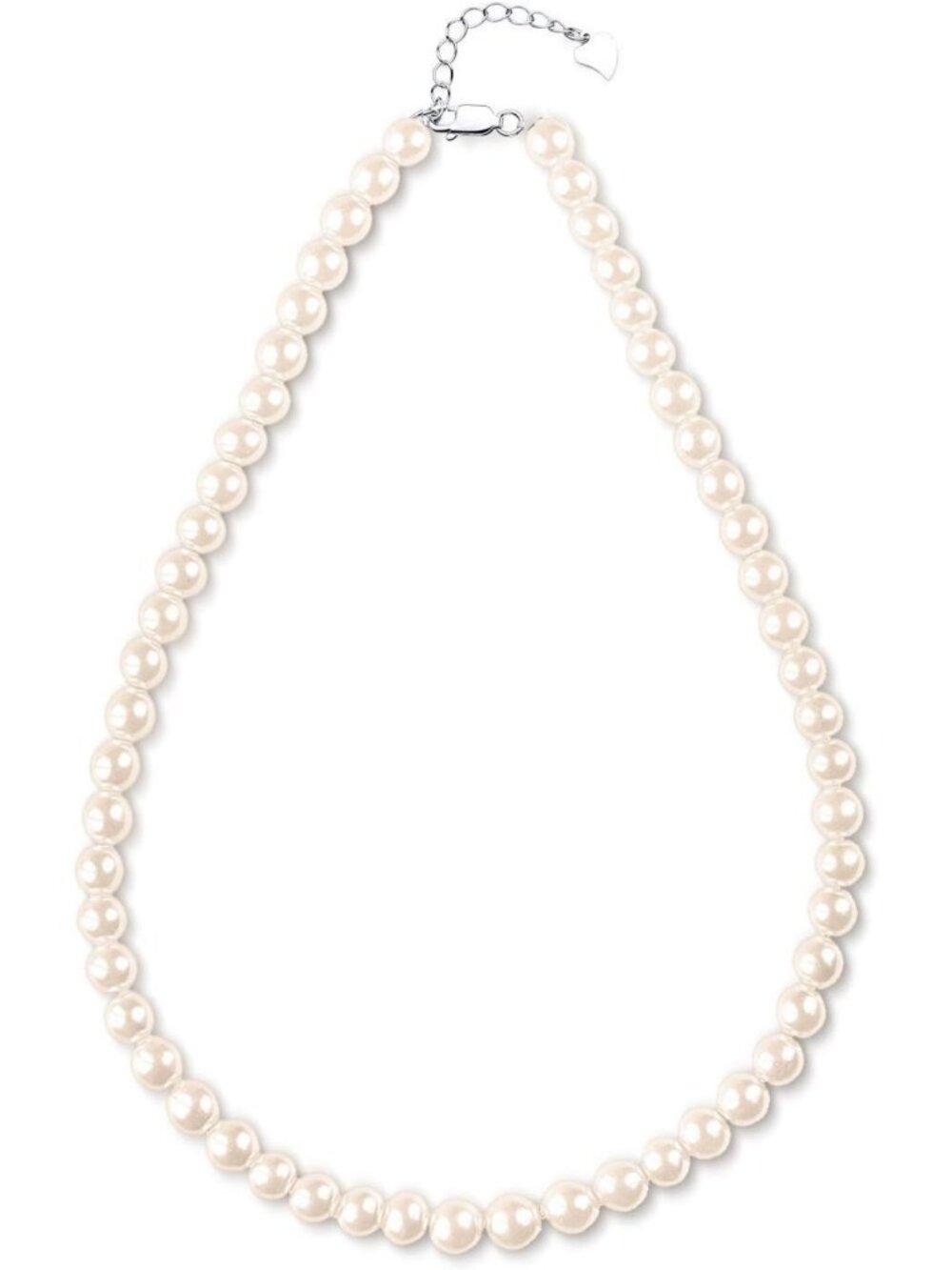 Elegant White Freshwater Pearl Necklace for Women - 18" Princess Length Jewelry
